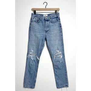 AGOLDE Riley High Rise Straight Crop Jeans